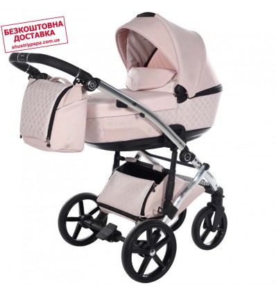 Детская коляска 2 в 1 Tako Laret Imperial new 15 pink & silver