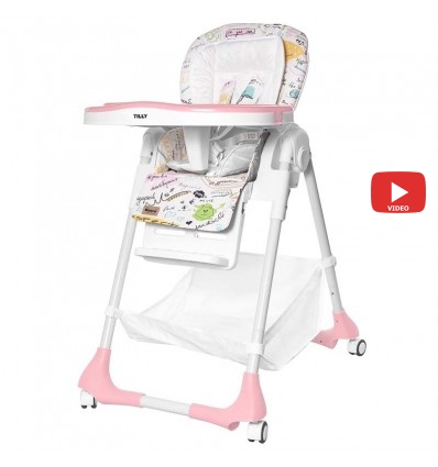 Стільчик для годування Baby Tilly Bistro T-641/2 рожевий