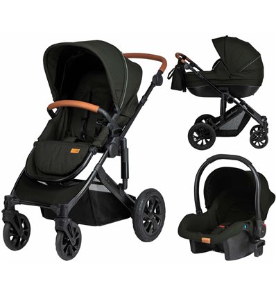 Детская коляска 3 в 1 FreeON Trio Comfort Black