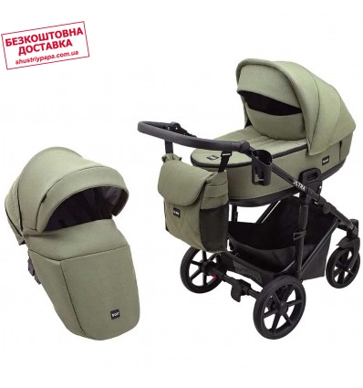 Дитяча коляска 2 в 1 Bair Ultra Soft U-816 оливкова