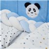 Постільний комплект Twins Panda blue 7 ел.