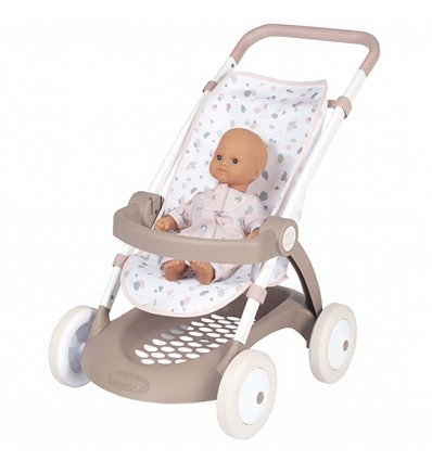 Коляска для ляльки Smoby Pico 254018 Baby Nurse рожева пудра