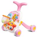 Ходунки-каталка ігровий розвиваючий столик 2 в 1 Caretero Spark Pink