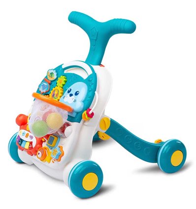 Ходунки-каталка ігровий розвиваючий столик 2 в 1 Caretero Spark Turquoise