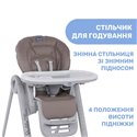 Стульчик для кормления Chicco Polly Magic Relax 79502.85 Cocoa