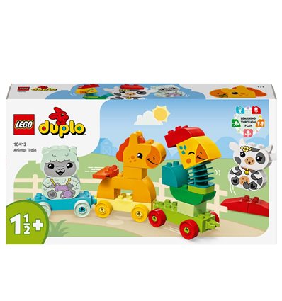 Конструктор LEGO DUPLO My First Мій перший поїзд із тваринками 19 деталей (10412)