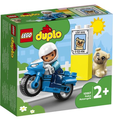 Конструктор LEGO DUPLO Rescue Поліцейський мотоцикл 5 деталей (10967)