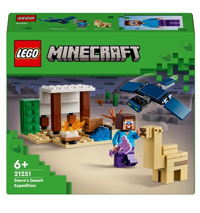 Конструктор LEGO Minecraft Експедиція Стіва в пустелю 75 деталей (21251)