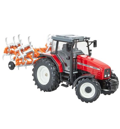 Модель Britains Трактор Massey Ferguson 6290 с культиватором 1:32 (43335)