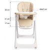 Стільчик для годування Caretero Megalo Beige