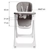 Стільчик для годування Caretero Megalo Dark Grey