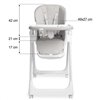 Стільчик для годування Caretero Megalo Light Grey