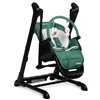 Стільчик для годування - гойдалка 2 в 1 Caretero Indigo Black Green