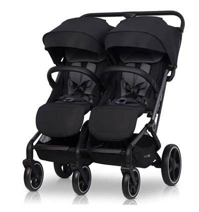 Коляска для двойни Euro-Cart Echo 2024 black