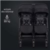 Коляска для двойни Euro-Cart Echo 2024 black