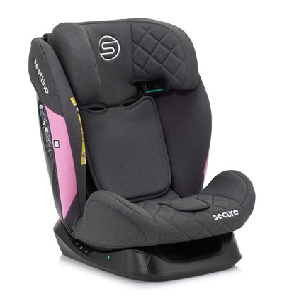 Автокрісло дитяче Sesttino Secure Pro i-Size 100-150см, pink 2024 року, (0-36 кг)