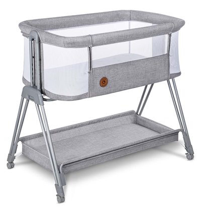 Кроватка приставная Lionelo Luna Grey Concrete