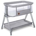 Кроватка приставная Lionelo Luna Grey Concrete