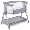 Кроватка приставная Lionelo Luna Grey Concrete