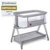 Кроватка приставная Lionelo Luna Grey Concrete