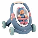 Ходунки Smoby Little 140308 для прогулянок 3в1, з пупсом, сині