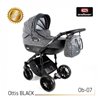 Детская коляска 3 в 1 Adbor Ottis Black Ob-01