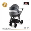 Детская коляска 3 в 1 Adbor Ottis Black Ob-01