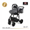 Дитяча коляска 3 в 1 Adbor Ottis Black Ob-01