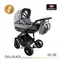 Детская коляска 3 в 1 Adbor Ottis Black Ob-08