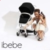 Детская коляска 2 в 1 ibebe i-stop серая