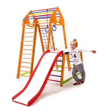 Дитячий спортивний комплекс для дому SportBaby BambinoWood Plus 1-1