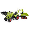 Трактор педальный с прицепом и 2 ковшами Falk 1010W Claas Axos