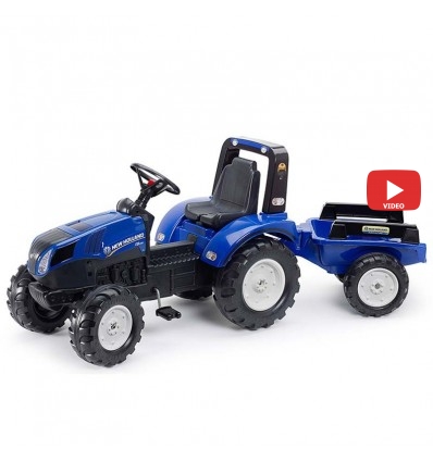 Трактор педальный с прицепом Falk 3090B New Holland