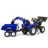 Трактор педальний з причіпом і 2 ковшами Falk 3090W New Holland