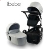 Детская коляска 2 в 1 ibebe i-stop серая хром