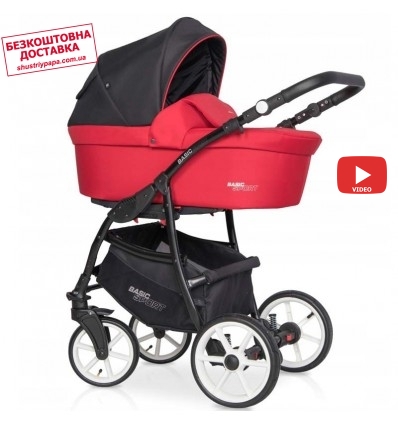 Детская коляска 2 в 1 Riko Basic Sport 06 Sport Red