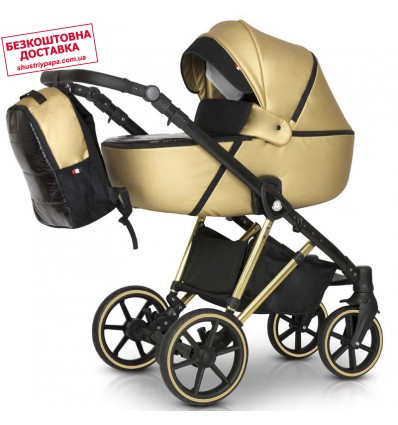 Дитяча коляска 3 в 1 Verdi Makan 10 Metallic Gold