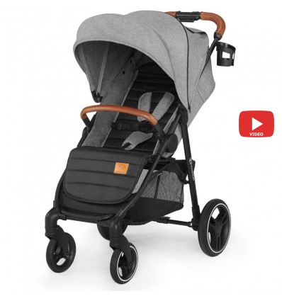 Детская прогулочная коляска Kinderkraft Grande LX Grey