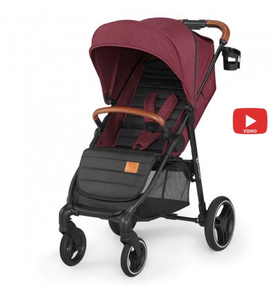 Детская прогулочная коляска Kinderkraft Grande LX Burgundi