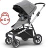 Дитяча коляска 2 в 1 (опція: коляска для двійні) Thule Sleek Grey Melange