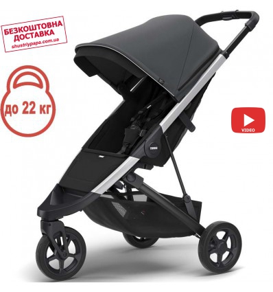 Дитяча прогулянкова коляска Thule Spring Aluminium / Shadow Grey