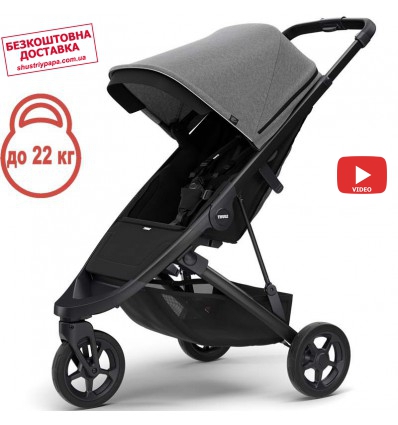 Дитяча прогулянкова коляска Thule Spring Black / Grey Melange