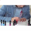 Детский лак для ногтей Malinos Creative Nails 2 шт белый и голубой