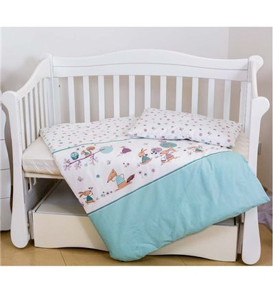 Детская сменная постель Twins Sweet SW-11 Foresr Mint мятная