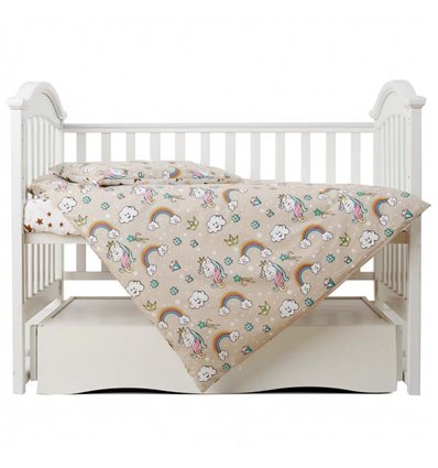 Дитяча змінна постіль Twins Unicorn 3021-TU-02 beige