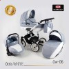 Дитяча коляска 3 в 1 Adbor Ottis White Ott-13