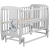 Детская кровать Babyroom Жирафик маятник с откидным боком DJMO-02 бук серый