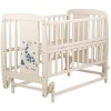 Детская кровать Babyroom Жирафик маятник с откидным боком DJMO-02 бук слоновая кость