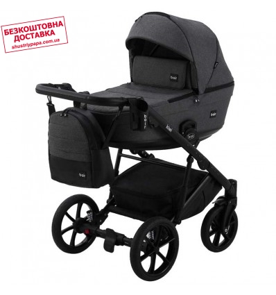 Дитяча коляска 2 в 1 Bair Kiwi Soft BKS-219 графітова