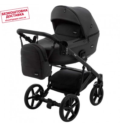 Детская коляска 2 в 1 Bair Kiwi Soft BKS-299 графитовая